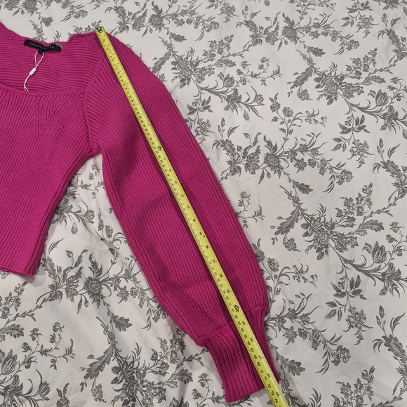 Endless Rose Fuchsia Ribbed Knit Top - Picture 7 of 8